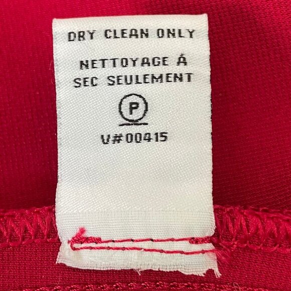 Diane von Furstenberg Samara Tailor JSY Designer Fitted Pencil Midi Skirt Red 4 - Picture 9 of 14